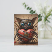 Spider Cat Fantasy Briefkaart (Staand voorkant)
