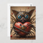 Spider Cat Fantasy Briefkaart (Voorkant / Achterkant)