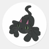 Spider Cat Ronde Sticker (Voorkant)