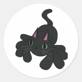 Spider Cat Ronde Sticker