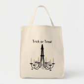 Spider chandelier Halloween gothic loot Tote Bag (Voorkant)