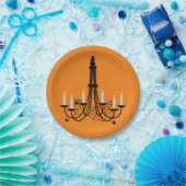 Spider chandelier Halloween gothic Papieren Bordje (Feest)