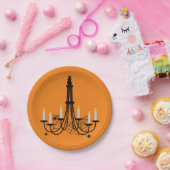 Spider chandelier Halloween gothic Papieren Bordje (Feest)