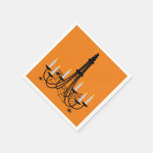 Spider chandelier Halloween gothic Servet (Hoek)