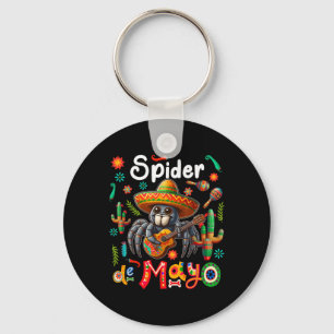 Spider Cinco De Mayo Mexicaanse Sombrero Gitaar Kl Sleutelhanger
