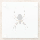 Spider coastercna glazen onderzetter (Achterkant)