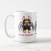 Spider Costume Frenchie Pup Halloween  Koffiemok (Links)