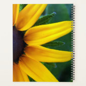 Spider Creeping op een zonnebloem spiraalplanner Planner (Achterkant)