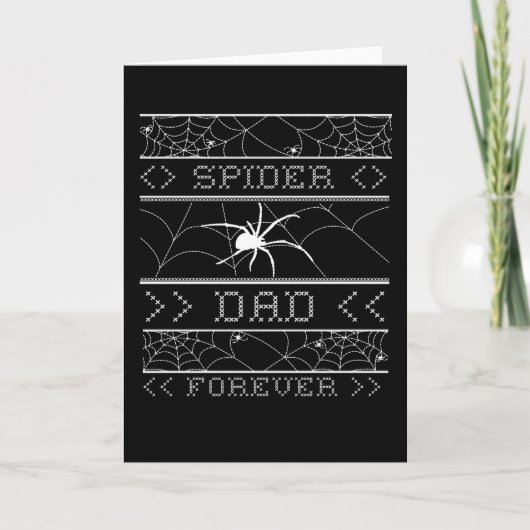 Spider Dad Forever Ugly Halloween 2021 Spider Kaart (Voorkant)