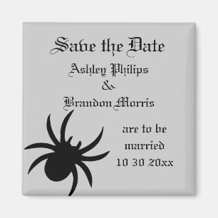 Spider Damask bewaar de datum Magnet