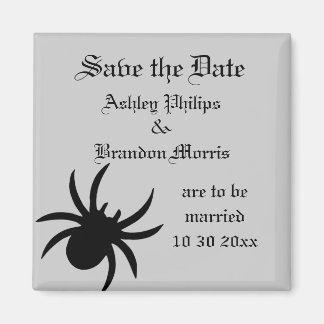 Spider Damask bewaar de datum Magnet