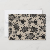 Spider Damask op Burlap RSVP (Achterkant)