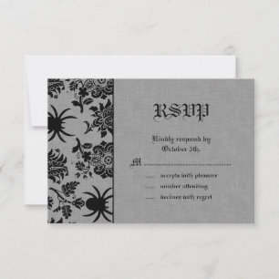 Spider Damask op Grey Linen RSVP
