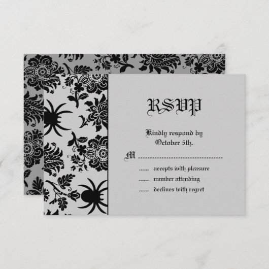 Spider Damask RSVP (Voorkant / Achterkant)