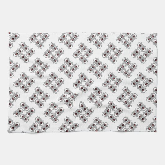 Spider Dance Print Kitchen Towel Theedoek (Horizontaal)
