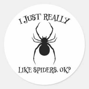 Spider Design Disgust Arachnid Cool Terrarium Gift Ronde Sticker