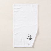Spider Design Monogrammed Bad Handdoek (Handdoek)