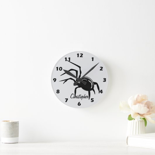 Spider Design Personalised Ronde Klok (Huis)