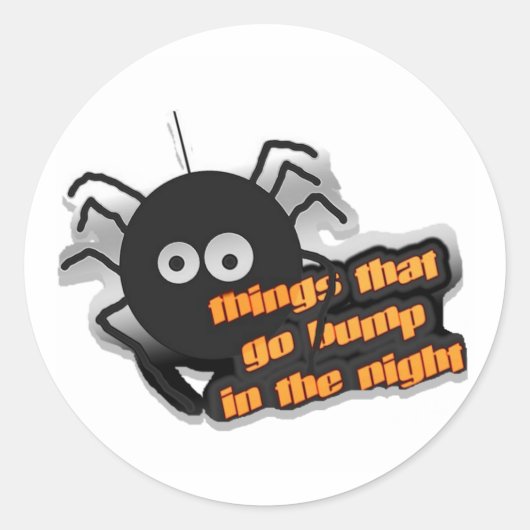 Spider Dingen die in de val lopen Ronde Sticker (Voorkant)