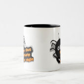 Spider Dingen die in de val lopen Tweekleurige Koffiemok (Center)