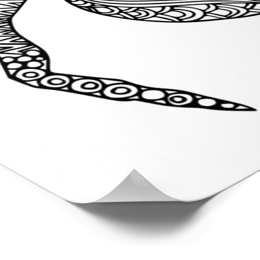 Spider Doodle 2 Poster (Hoek)