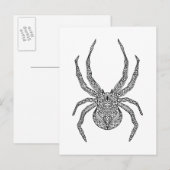 Spider Doodle Briefkaart (Voorkant / Achterkant)
