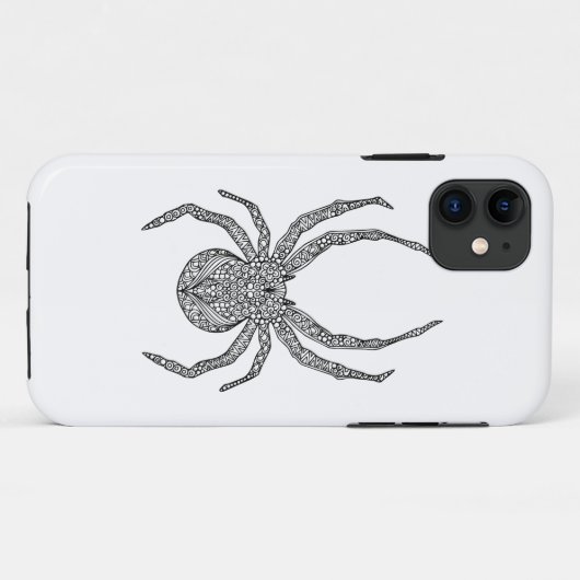 Spider Doodle Case-Mate iPhone Case (Achterkant (horizontaal))