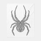 Spider Doodle Fleece Deken (Voorkant)