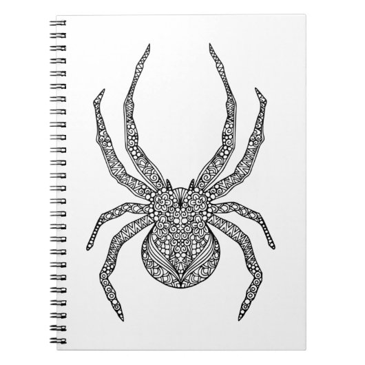 Spider Doodle Notitieboek (Voorkant)