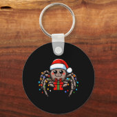 Spider Dragen van Santa Hat Christmas Pyjama Sleutelhanger (Voorkant)