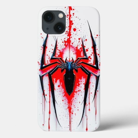 Spider Emblem: Artistic Red Splatter Case (Achterkant)
