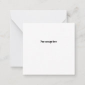 Spider en Bats Mini Halloween Card Notitiekaartje (Achterkant)