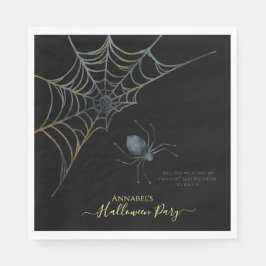 Spider- en spinneweb Halloween Servet