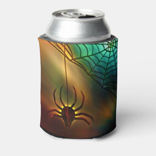 Spider en web blikjeskoeler (Blikje Achterkant)