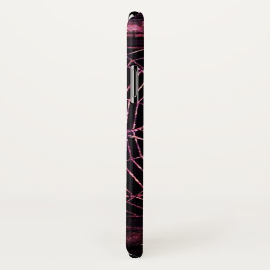 SPIDER en WEB Blue Aquamarine Black Case-Mate iPhone Case (Achterkant / rechts)