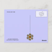 SPIDER en WEB Blue Sapphire Black Briefkaart (Achterkant)