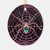 SPIDER en WEB Blue Sapphire Black Keramisch Ornament (Links)