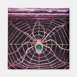 SPIDER en WEB Blue Sapphire Black Magneet