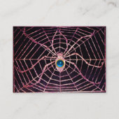 SPIDER en WEB Blue Sapphire Black Visitekaartje (Achterkant)