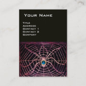 SPIDER en WEB Blue Sapphire Black Visitekaartje (Voorkant)