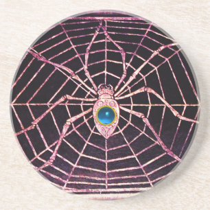 SPIDER en WEB Blue Sapphire Black Zandsteen Onderzetter
