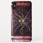 SPIDER EN WEB Green Emerald Black Case-Mate iPhone Case (Achterkant)