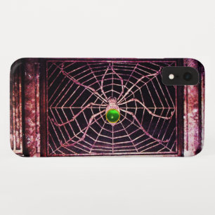 SPIDER EN WEB Green Emerald Black Case-Mate iPhone Case
