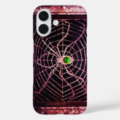 SPIDER EN WEB GREEN EMERALD Black Case-Mate iPhone Case (Achterkant)
