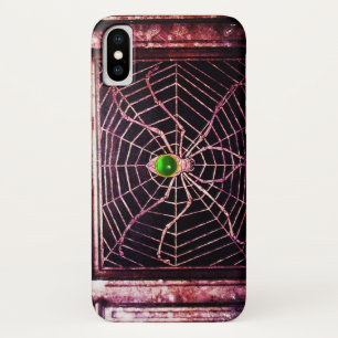 SPIDER EN WEB Green Emerald Black Case-Mate iPhone Case