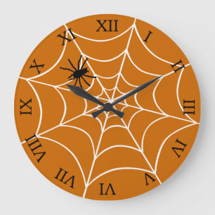 Spider en web grote klok