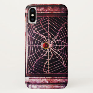 SPIDER en WEB Red Ruby Black Case-Mate iPhone Case
