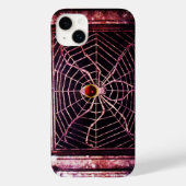 SPIDER en WEB Red Ruby Black Case-Mate iPhone Case (Achterkant)