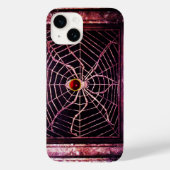 SPIDER en WEB Red Ruby Black Case-Mate iPhone Case (Achterkant)