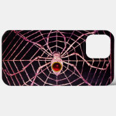 SPIDER en WEB Red Ruby Black Case-Mate iPhone Case (Achterkant (horizontaal))
